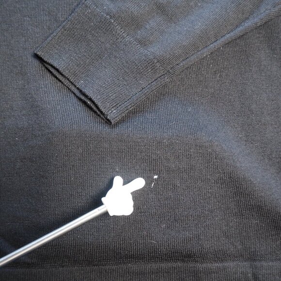 Banana Republic Mens Long Sleeve Polo Sweater M 100% Merino Wool Collar (Defect) - Picture 3 of 7